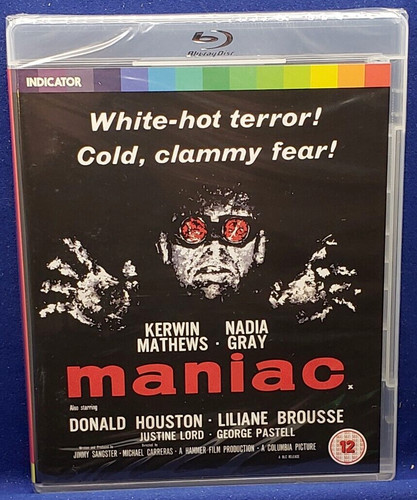 Maniac blu ray 1963 - (blu-ray,,