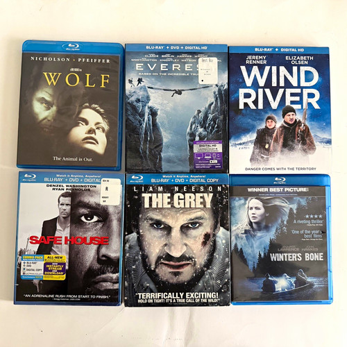 Blu ray lot wolf - ray, grey